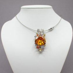 Diamonique DQCZ Anhänger 'Schmetterling' 925 Silber Bild 3 925er DIAMONIQUE Anhaenger Front