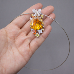 Diamonique DQCZ Anhänger 'Schmetterling' 925 Silber Bild 4 925er DIAMONIQUE Anhaenger Groesse