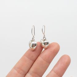 925er Silber Herzen Ohrringe