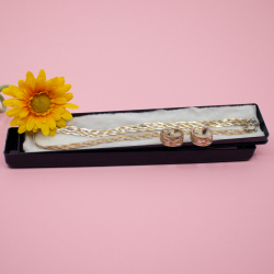 925er Silber Schmuckset Tricolore Alex Sternen