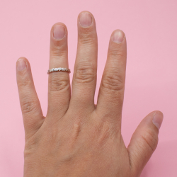 Thomas Sabo 925er Silber Ring 'Herz', Gr. 50 Tragebeispiel