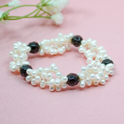 Perlen-Armband mit Gummizug, 16 cm