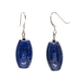 925er Silber Ohrringe mit Lapis Lazuli