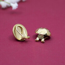 333 Gold Ohrclips hinten