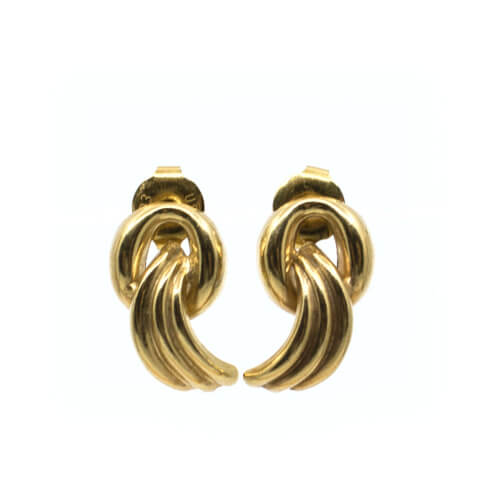 333 Gold Ohrstecker Front