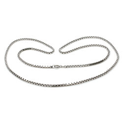 835 Silber Kette Venezianer Eckig Front 3