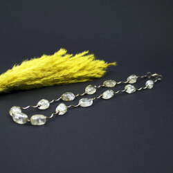 'Crushed' Bergkristall Kette 925 Silber - Handarbeit 925 Silber Bergkristall Kette