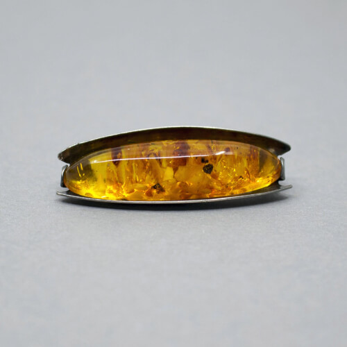 925 Silber Brosche Fischland Detail