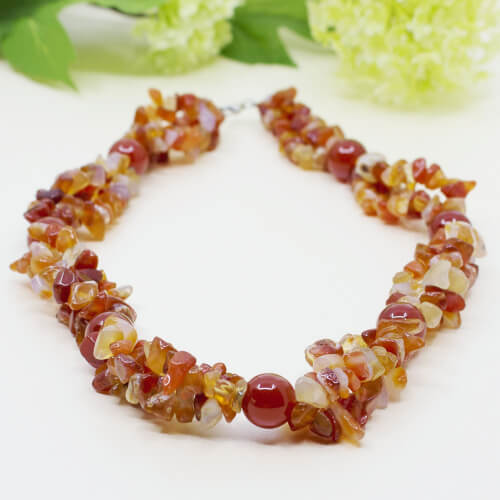 925 Silber Karneol Kette