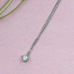 925er Anhaenger mit Zirkonia inkl. 925er Kette