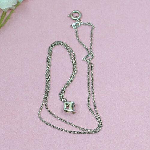 925er Anhaenger mit Zirkonia inkl. 925er Kette, Seite