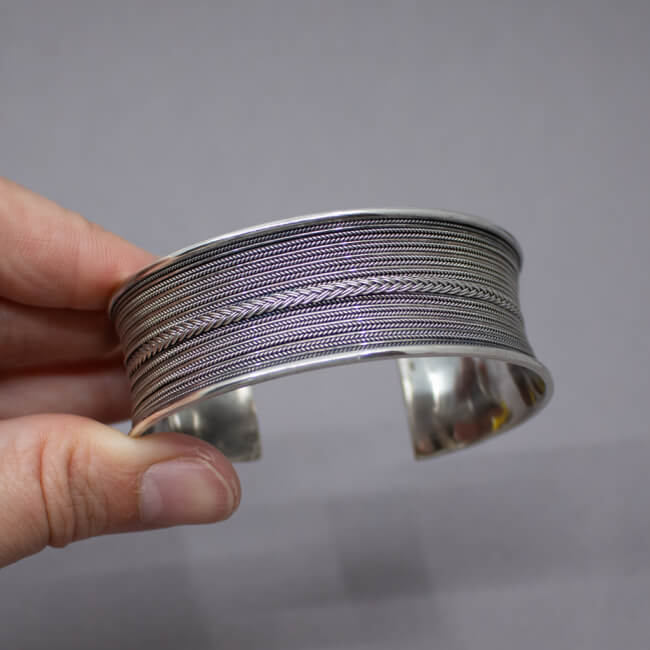 925er Armband massiv 'Berber' Groesse