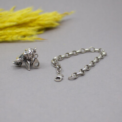 925er Armband mit Engel 'Danke' Charm
