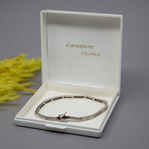 925er Sterlingsilber Armband mit Zirkonia, Box