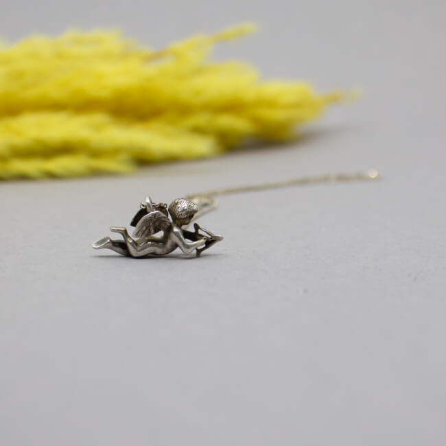 925er Kette & Anhaenger 'Amor'