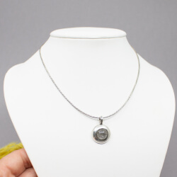 925er Kette mit 925er Achat-Anhaenger