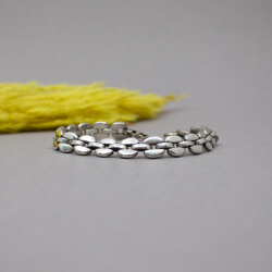 Mexico Gliederarmband Unisex 925 Silber 31 g, 21 cm 925er Mexico Armband Unisex