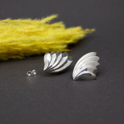 zeitlos moderne Ohrstecker 'Flügel' 925 Silber 925er Ohrringe 'Fluegel'