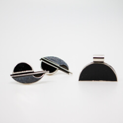 925er Sterlingsilber Onyx-Anhänger & Onyx Ohrringe 925er Onyx Set