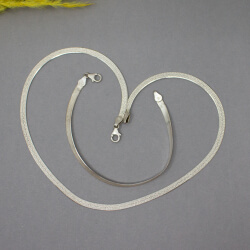 925er plattierte Schlangen-Kette, Armband & Kette 925er plattierte Schlangekette Armband, Rueckseite