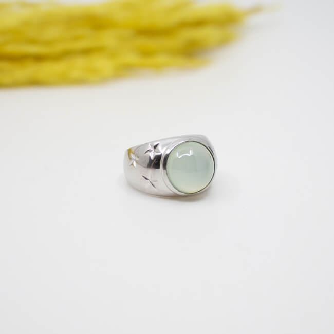 925er Ring mit Stein