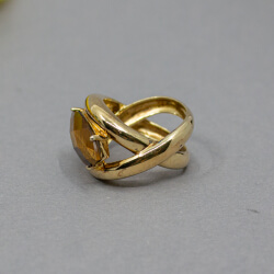 925er Ring mit Tigerauge, Seitenansicht