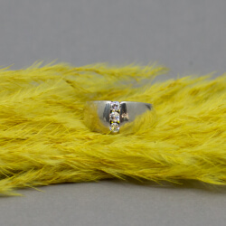 925er Ring TCM mit Zirkonia, Detail