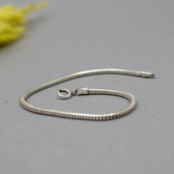 925er Sterlingsilber Schlangen-Armband, 18.5 cm 925er Schlagen Armband