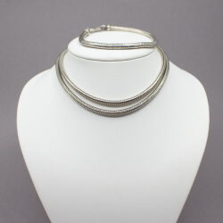 925er Schlangen-Armband + Schlangen-Kette Tragebeispiel