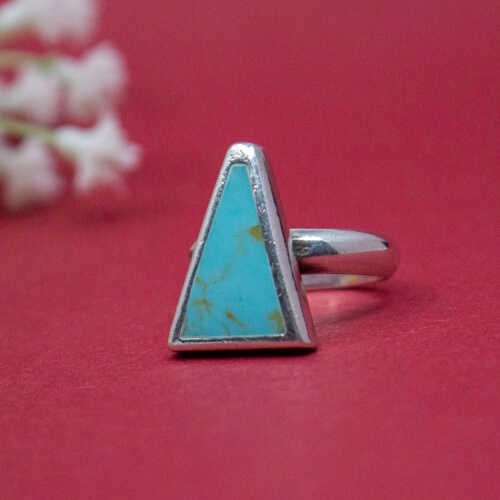 925er Sterling Silber Ring mit Türkis