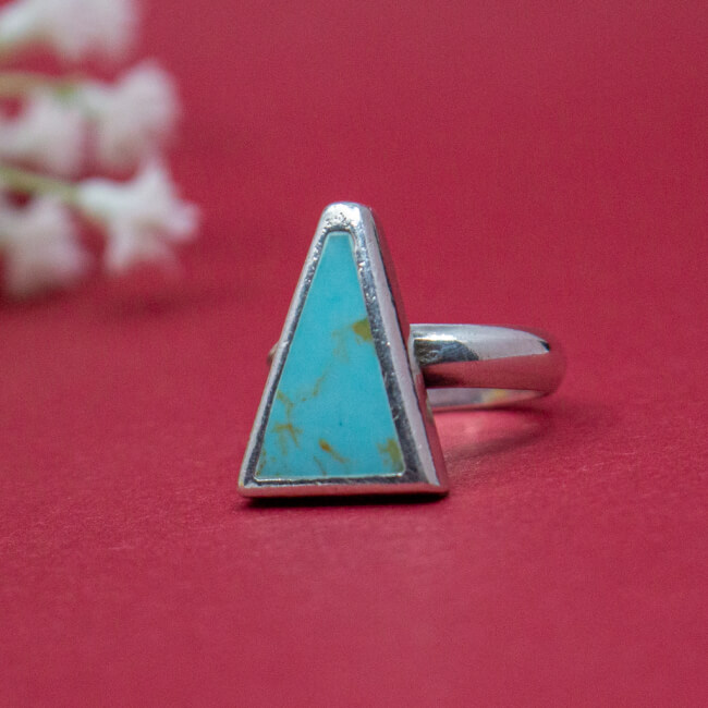 925er Sterling Silber Ring mit Türkis
