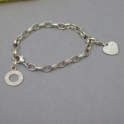 Thomas Sabo 925er Bettel-Armband inkl. Herz-Charm Bild 2 925er Thomas Sabo Bettel-Armband