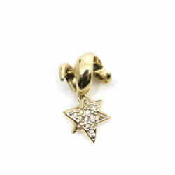 Pierre Lang - goldener Anhänger mit Glitzerstein Anhänger Stern PL Front