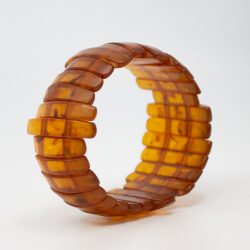 Vintage Bernstein-Armband mit Gummizug Bernsteinarmband mit Gummizug