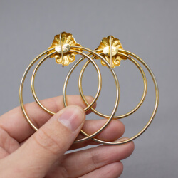 Bijoux Di Carlotta Vintage Ohrringe Ruckeseite