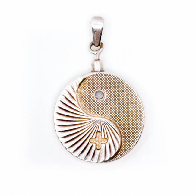 Biostabil Magnetschmuck Anhänger in 925 Silber Bild 1 Bio Stabil 2000 Anhänger 925 Silber Front 2