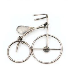 Brosche Fahrrad Rückseite