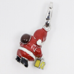 Charm Weihnachtsmann Emaille Hinten