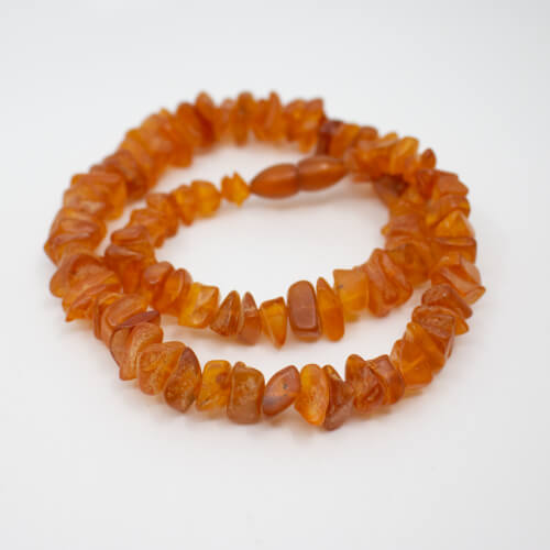 Cognac Bernstein Halskette, Detail