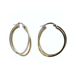 Creolen Ringe 333 Gold Front