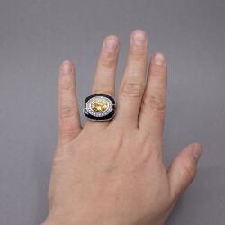 David Sigal eleganter Ring 925 Sterlingsilber RG 54 Bild 3 David Sigal 925er Ring Tragebeispiel