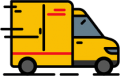 gelber DHL Truck