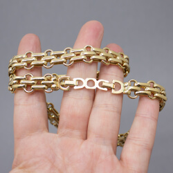Dior goldene HalsKette Front