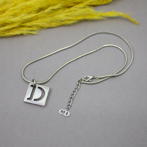 Dior silberne HalsKette
