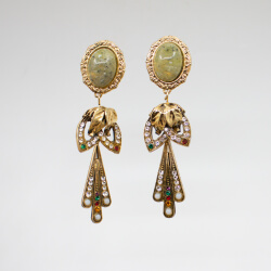 goldene Dueci Bijoux Ohrclips - handmade in Italy Dueci Bijoux goldene Ohrclips