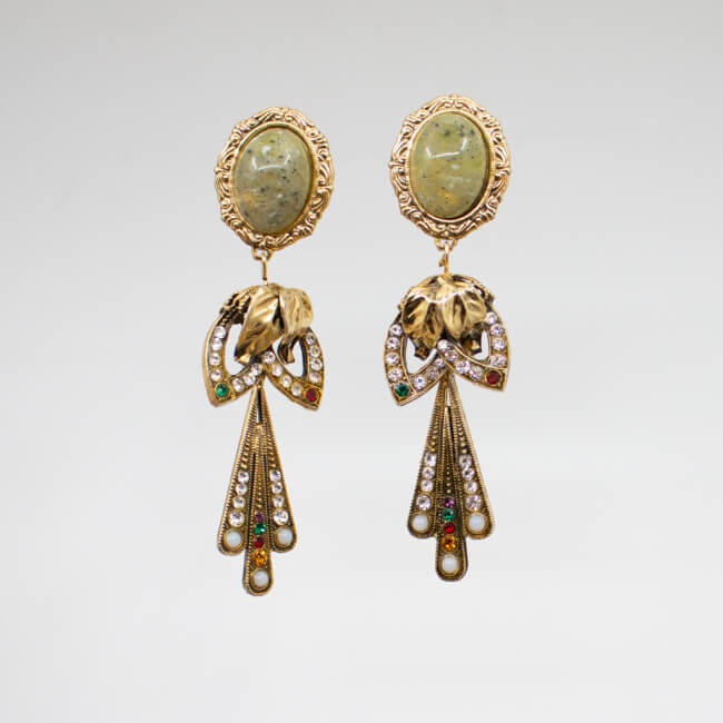 Dueci Bijoux goldene Ohrclips