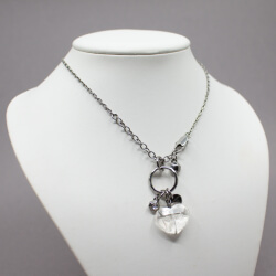 Dyrberg Kern vintage Halskette mit Herz Anhänger Bild 2 DYRBERGKERN & KERN silberne Halskette Herz