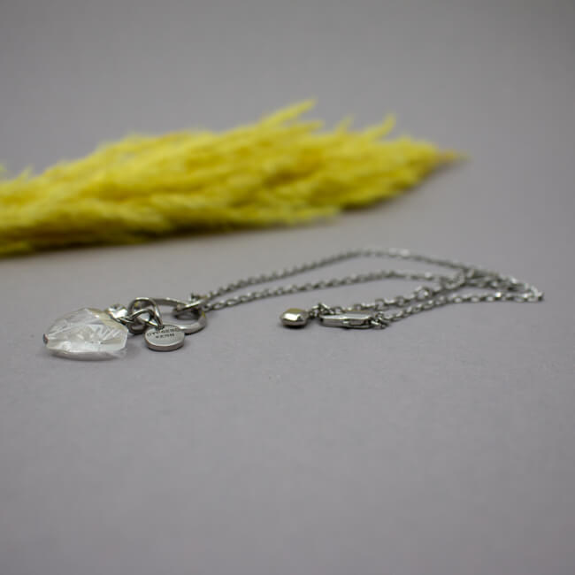 Dyrberg Kern vintage Halskette mit Herz Anhänger Bild 1 DYRBERGKERN & KERN silberne Halskette Herz liegend