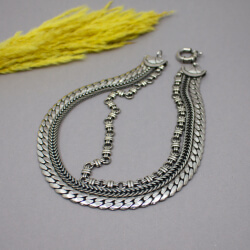 Ermani Bulatti signierte Designerkette, inkl. Etui Ermani Bulatti silberne Halskette