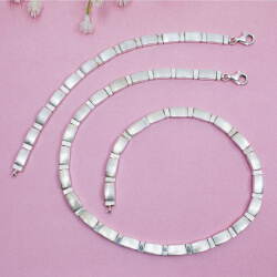 Massives Schmuckset von ESPRIT, 925 Sterling Silber ESPRIT 925 Sterlingsilber Set Collier und Armband